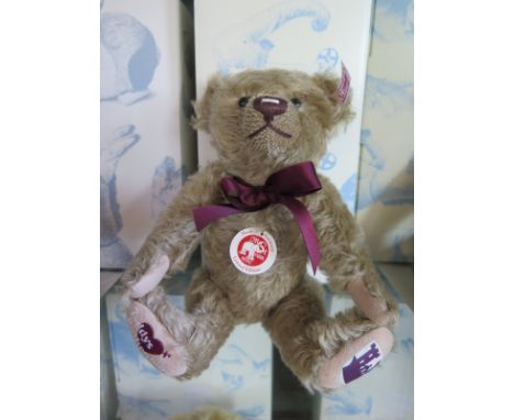 A Steiff Teddy Bear Rothenburg - mohair - 25cm H - limited edition 225 of 1500 -  with certificate and original box- in good 