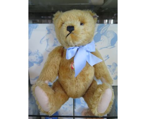 A Steiff 1960 Replica Bear - mohair - 43cm H - limited edition 100 of 1960 -  with certificate and original box- in good cond