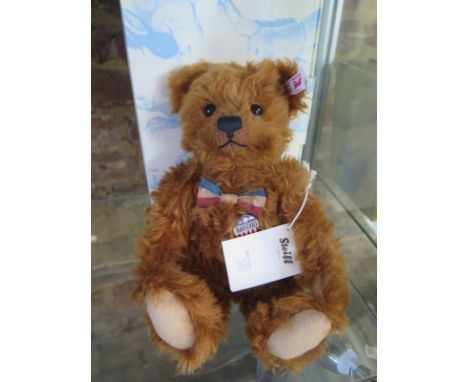 A Steiff Great American Bear - Roosevelt - mohair - 30cm H - limited edition 389 of 1500 -  with certificate and original box