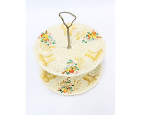 Clarice Cliff Celtic Harvest cake stand, 25 x 23cm. 