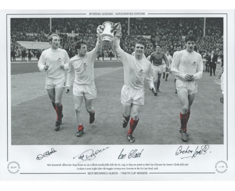 Dennis Clarke, Tony Brown, Ian Collard and Graham Lovett 16x12 signed colourised photo, Autographed Editions, Limited Edition