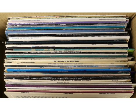Fifty mainly jazz and pop LPs, including Stan Getz, Dexter Gordon, Dave Brubeck, Buddy Rich, Benny Goodman, Ella Fitzgerald, 