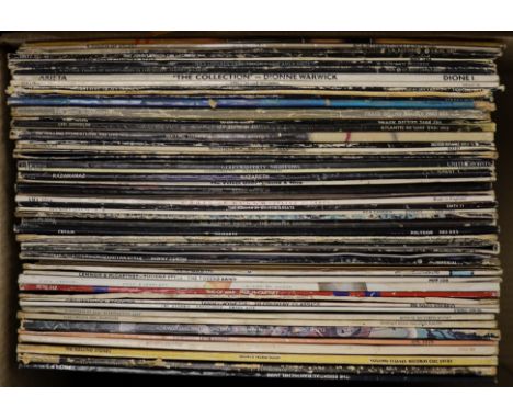 Fifty-eight mostly 1970's/80's LPs etc., including Jimi Hendrix, Tammy Wynette, Paul McCartney, Pink Floyd, Led Zeppelin, cre