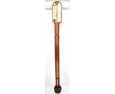 A CASARTELLI OF LIVERPOOL; a 19th century rosewood stick barometer, height 90cm.