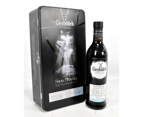 GLENFIDDICH; a 'Snow Phoenix' limited edition single malt Scotch whisky, non-chill filtered, bottled and released in 2010, 47