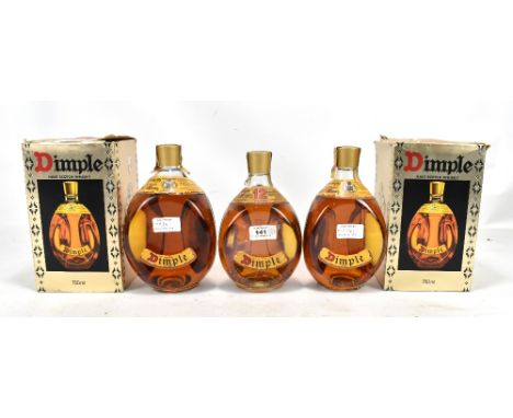DIMPLE; three bottles of blended Scotch whisky including 'Twelve Years' example, 750ml (two boxed) (3).Additional Information