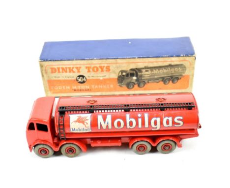 DINKY; a boxed 504 'Foden 14-Ton Tanker 'Mobile Gas'', with ladder.Additional InformationBox heavily worn with graffiti, mode