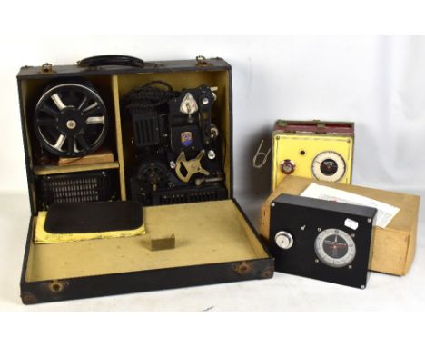 A Pathescope Lux projector, a synchrodek and a further synchrodek by Craven (3).