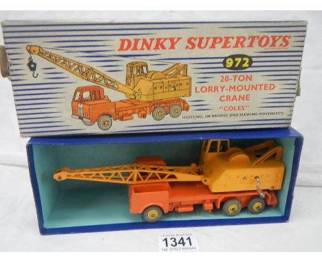 A boxed Dinky 972 20 ton lorry mounted crane.