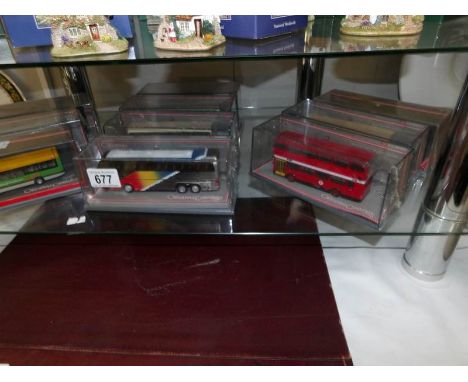 Ten 1:76 scale Corgi The Original Omnibus Company limited edition die cast buses in sealed original display boxes.