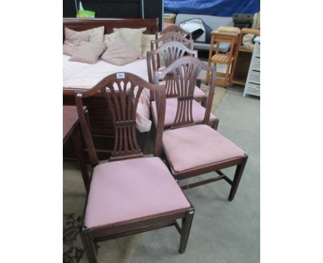 5 harp back chairs
