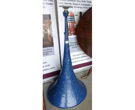A large metal industrial speaker horn. (collect only)