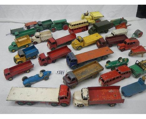 A good selection of play worn Dinky commercial vehicles including Foden, Bedford Guy etc., approximately 28.