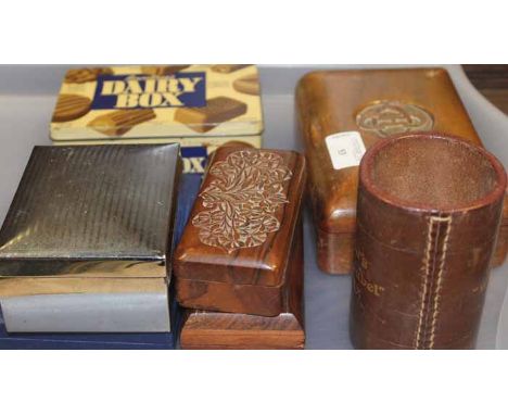 LOT OF VARIOUS COINS, WATCHES, CUFFLINKS AND WOODEN BOXES 