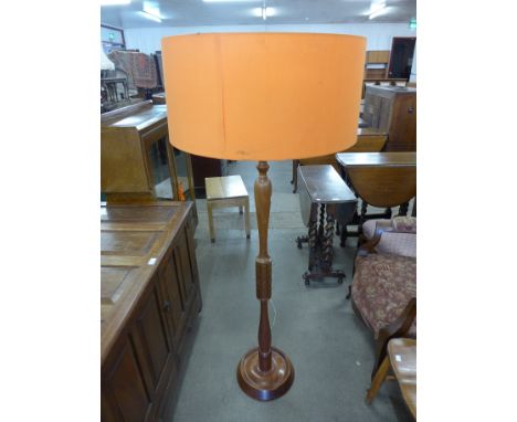 A beech standard lamp