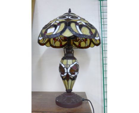 A Tiffany style table lamp