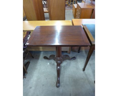 A George III style mahogany tripod reading stand ( converted to table).