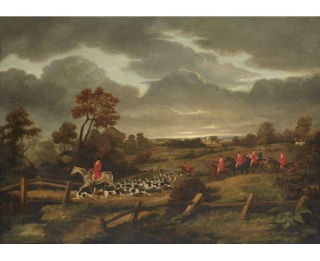 Dean Wolstenholme, Snr,British 1757-1837-Hunting Scenes: Setting Out; Flushing Out; On the Scent; and The Kill;oils on canvas