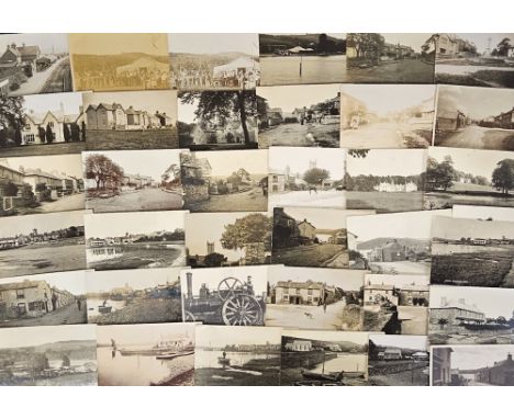 Postcards, Devon, a comprehensive RP collection of approx. 37 cards of Bere Ferrers, Devon. Includes rail station interior, P