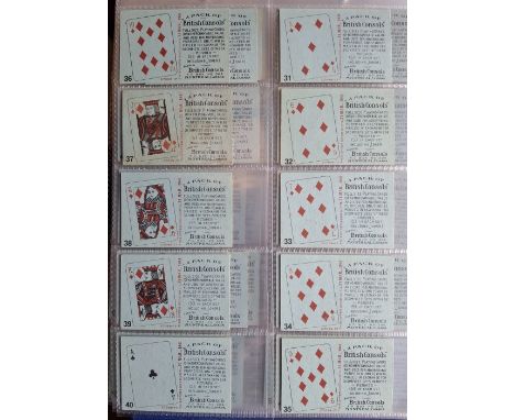 Cigarette cards, Canada, W C MacDonald approx. 400 cards in album various series mainly with playing card fronts, but various