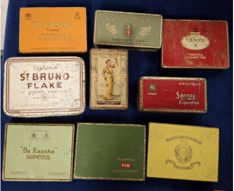 Tobacco Tins & Packets, Selection 19 Tobacco Advertising Tins, plus 38 packets. Tins include Salmon & Gluckstein Snake Charme