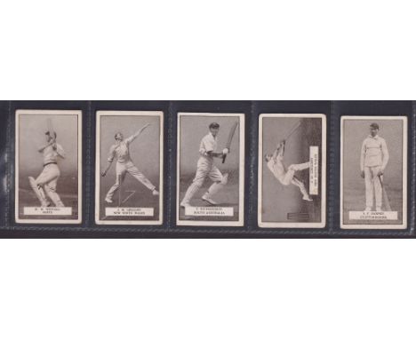 Cigarette cards, Cricket, 4 sets, Millhoff Famous Test Cricketers (smaller size), Gallaher Famous Cricketers, Ogden's Promine