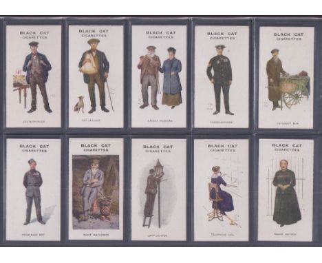 Cigarette cards, 2 sets, Carreras Types of London (gd/vg), Wills Coronations Series (mixed narrow & wide arrow versions) (gen