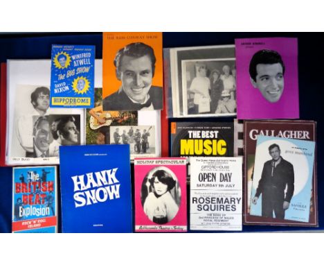 Entertainment, a large qty of 1960s memorabilia to include approx. 120 press/publicity photos, magazines, posters, books, cat