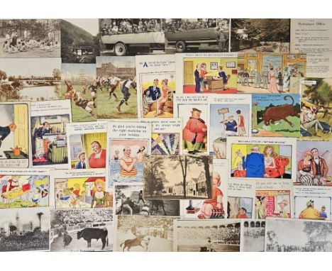 Postcards, a mixed collection of approx. 200 UK topographical and a few foreign and subject cards. Topographical RPs include 