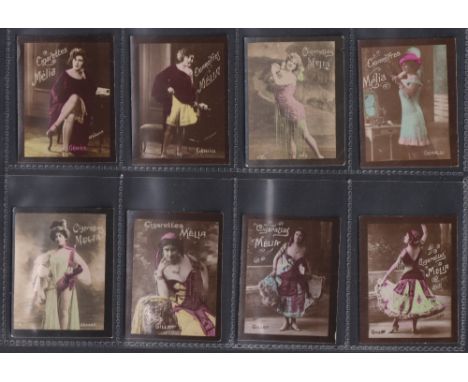 Cigarette cards, Algeria, Melia, Actresses, 'M' size, 80 different hand coloured photographic cards all with plain backs, all