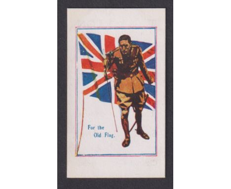 Cigarette card, T. Spalton, Army Pictures, Cartoons etc, type card, 'For the Old Flag' (vg) (1)