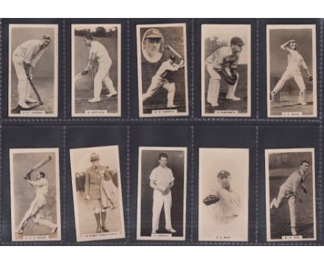 Trade cards, Boys Magazine, Famous Cricketers (set, 10 cards) inc. Baden Powell (mostly gd/vg) 