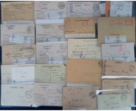 Postcards, Postal History, a military German (WW1 and later) postal history selection of approx. 185 cards, postal stationery