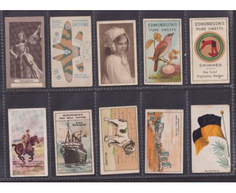 Trade cards, Edmonson, a collection of 25 type cards including some variations, series include Actresses FROGA. Boy Scout Pro