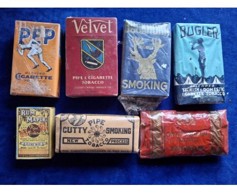 Tobacco Packets, USA etc, a collection of 35 live tobacco packets mainly 1940's/1950's but some earlier, mainly USA issues, m