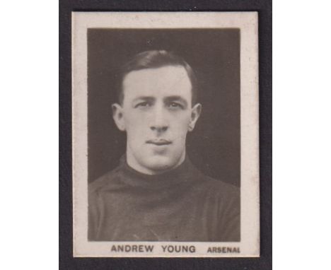 Cigarette card, Walkers Tobacco Co, Footballers, 'K' size, type card, Andrew Young, Arsenal (gd) (1)