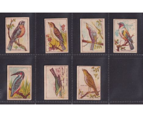Trade cards, Barratt's, Natural History, 'K' size, 7 different Bird cards, Bullfinch, Cornbunting, Goldcrest, Goldfinch, King