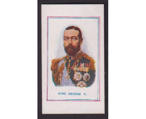 Cigarette card, A. McTavish, Army Pictures, Cartoons etc, type card, King George V (vg) (1)