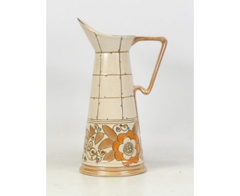 Charlotte Rhead for Bursley Ware, Arabesque Trellis Pattern Jug. Height: 28cm