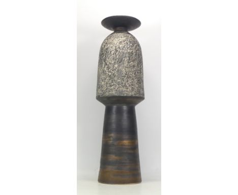 Isabella Pope, Studio Pottery Large Planet Pot. Pope was a Master Potter and teacher who created these forms inspired by Chin