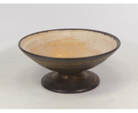Isabella Pope, Studio Pottery Footed Bowl. Pope was a Master Potter and teacher who created these forms inspired by Chinese a