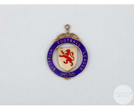 Johnny Doyle silver-gilt and enamel Celtic v. Rangers 1978 League Cup Runners-up medal, the obverse inscribed SCOTTISH FOOTBA