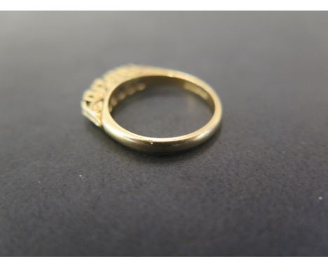 An early 20th century 18ct gold diamond band ring - Hallmarked Chester 1907 - Ring size N - Weight approx 2.6gms
Condition Re