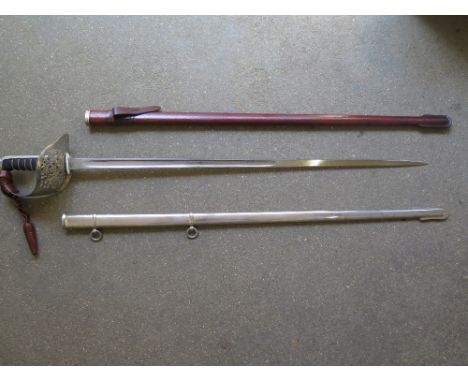 A rare King Edward VIII Cypher 1937 British Army Infantry Officers sword manufactured by Wilkinson Sword Ltd, with original l