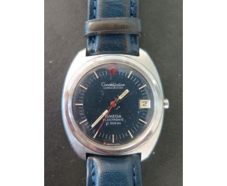 An Omega Constellation chronometer F300 steel case - running