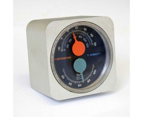 Kenneth Grange for Taylor Instrument Companies (Europe) Ltd - desk top 'Mariner' thermometer and hygrometer,  circa 1971, 8.5