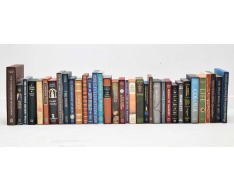 Folio Society - Collection of 35 assorted books, to include; Mary Beard, 'Pompeii'; Dylan Thomas, 'Under Milk Wood'; Charlott