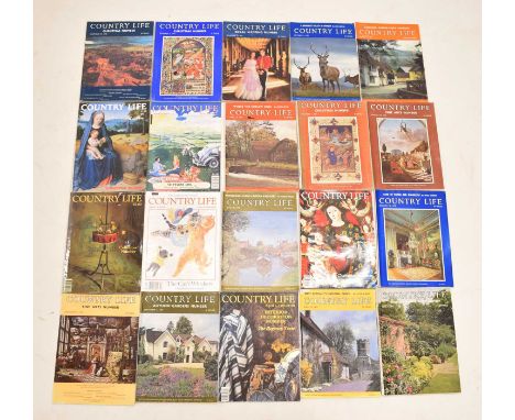 Country Life - Collection of vintage magazines from the 1970s, 80s, and 90s, 27 issues all together, including Christmas numb