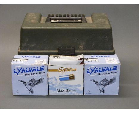 Sixty-six 12 bore shotgun cartridges. PLEASE NOTE THAT A VALID RELEVANT FIREARMS/SHOTGUN CERTIFICATE IS REQUIRED TO HANDLE/PU