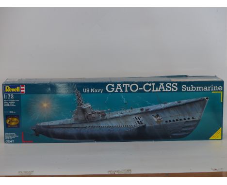 Revell 1:72 scale model military submarine US Navy Gato - Class 05047, in original box